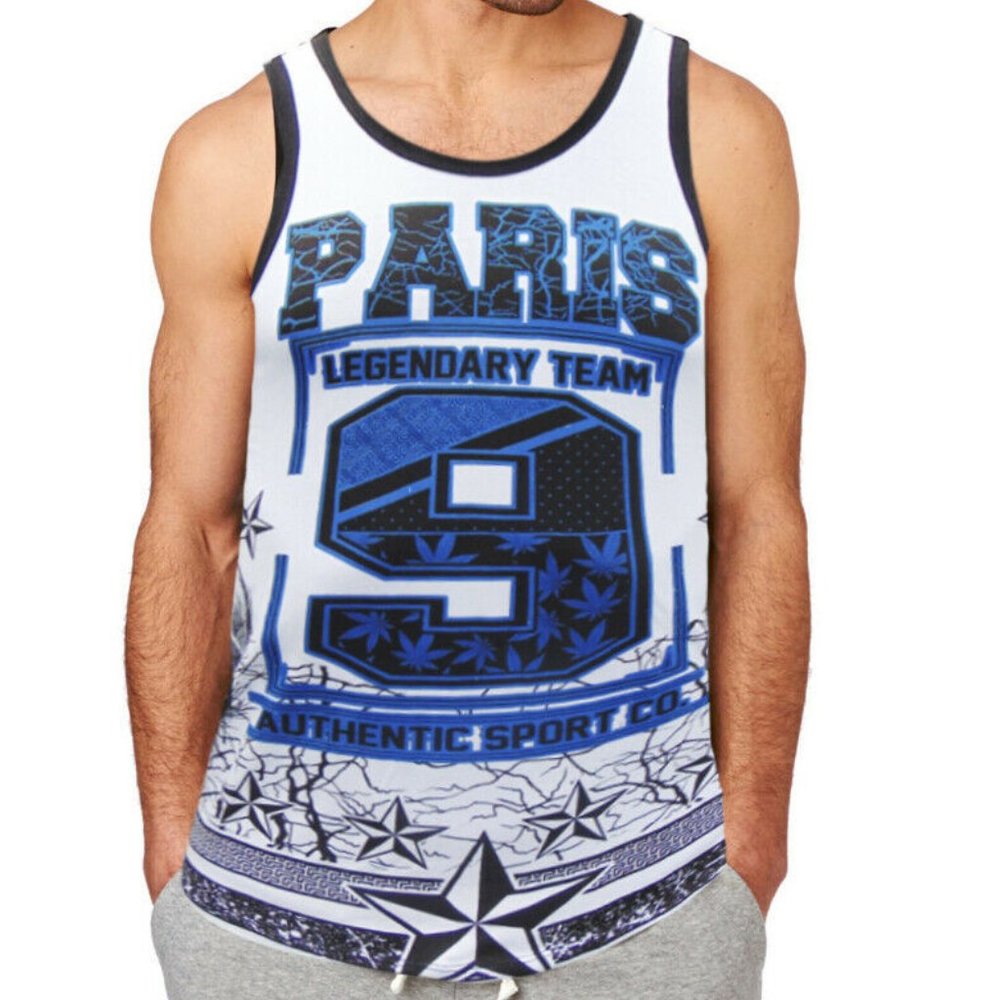 ELEMENT RIDER PARIS 9 WHITE TANK TOP ONE SIZE S